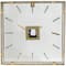 16" Gold Stainless Steel Wall Clock with Clear Face